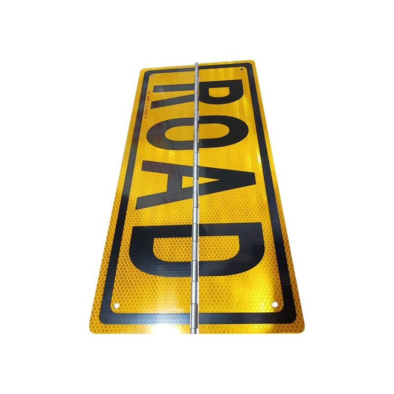 Long Vehicle & Road Train Reflective Aluminum Hinged Sign Plate - 